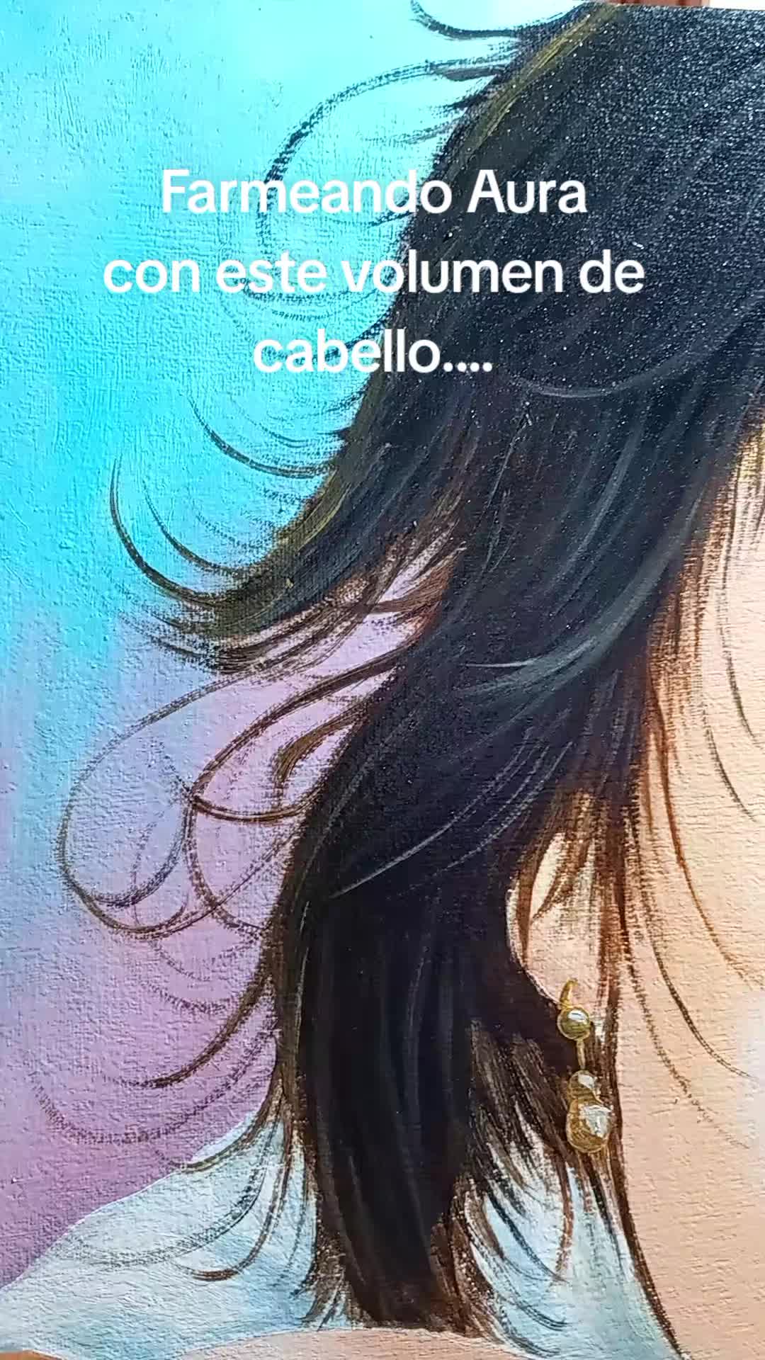 Fotograma de una publicación sobre un retrato al óleo.
